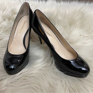 Enzo Angiolini Size 4.5 Black Patent Leather Pumps Shoes - Worn Once Inside
